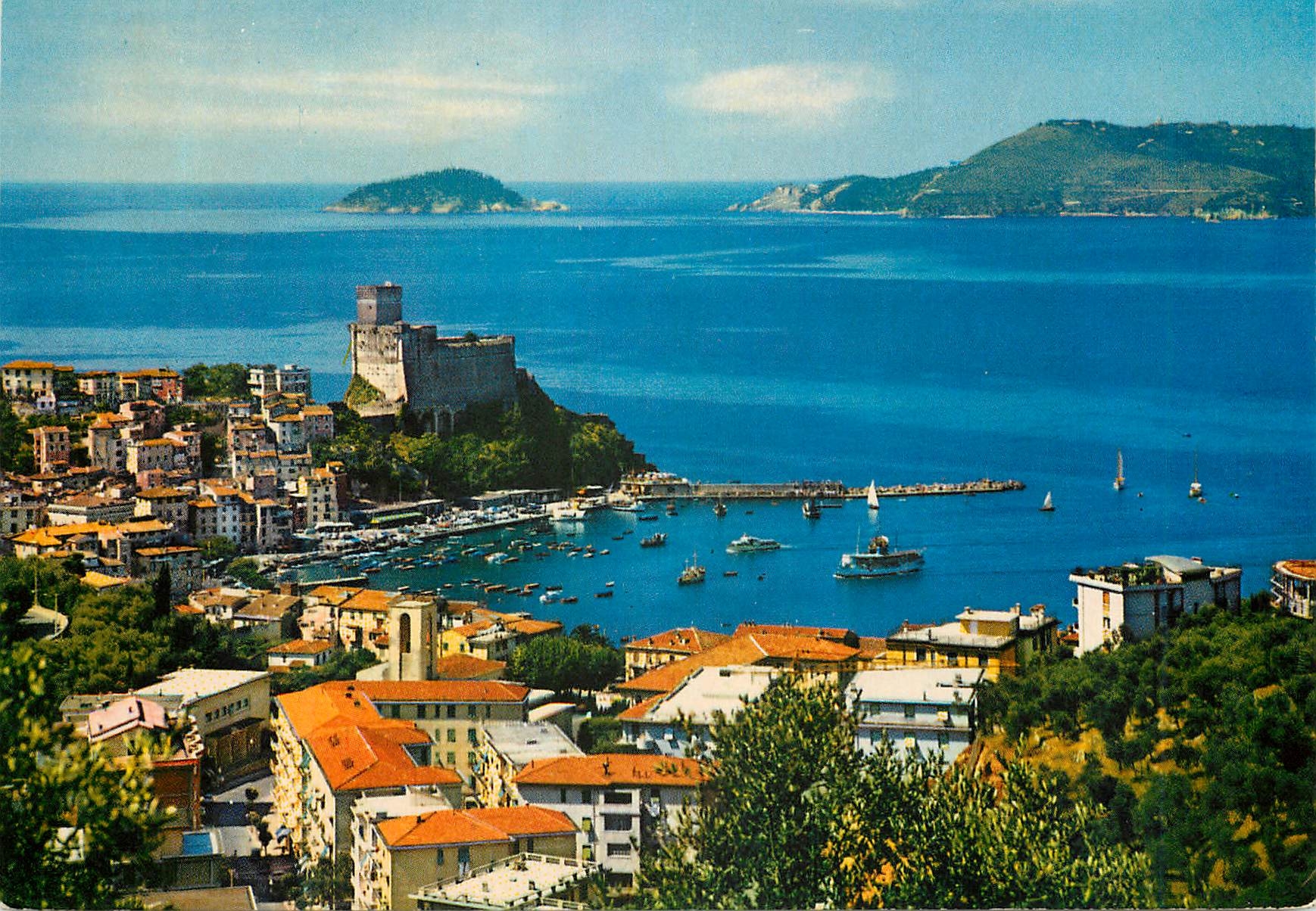 CPM Lerici panorama sur le fond l'ile palmaria