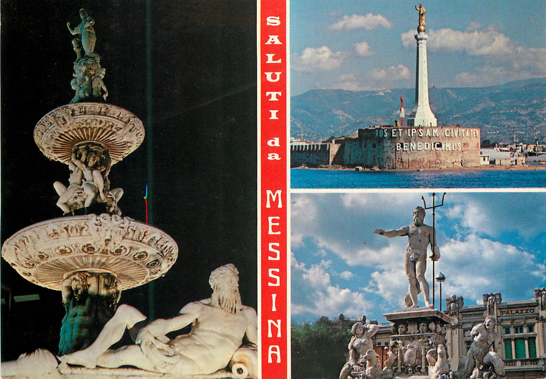 CPM Messina fontana del nettuno