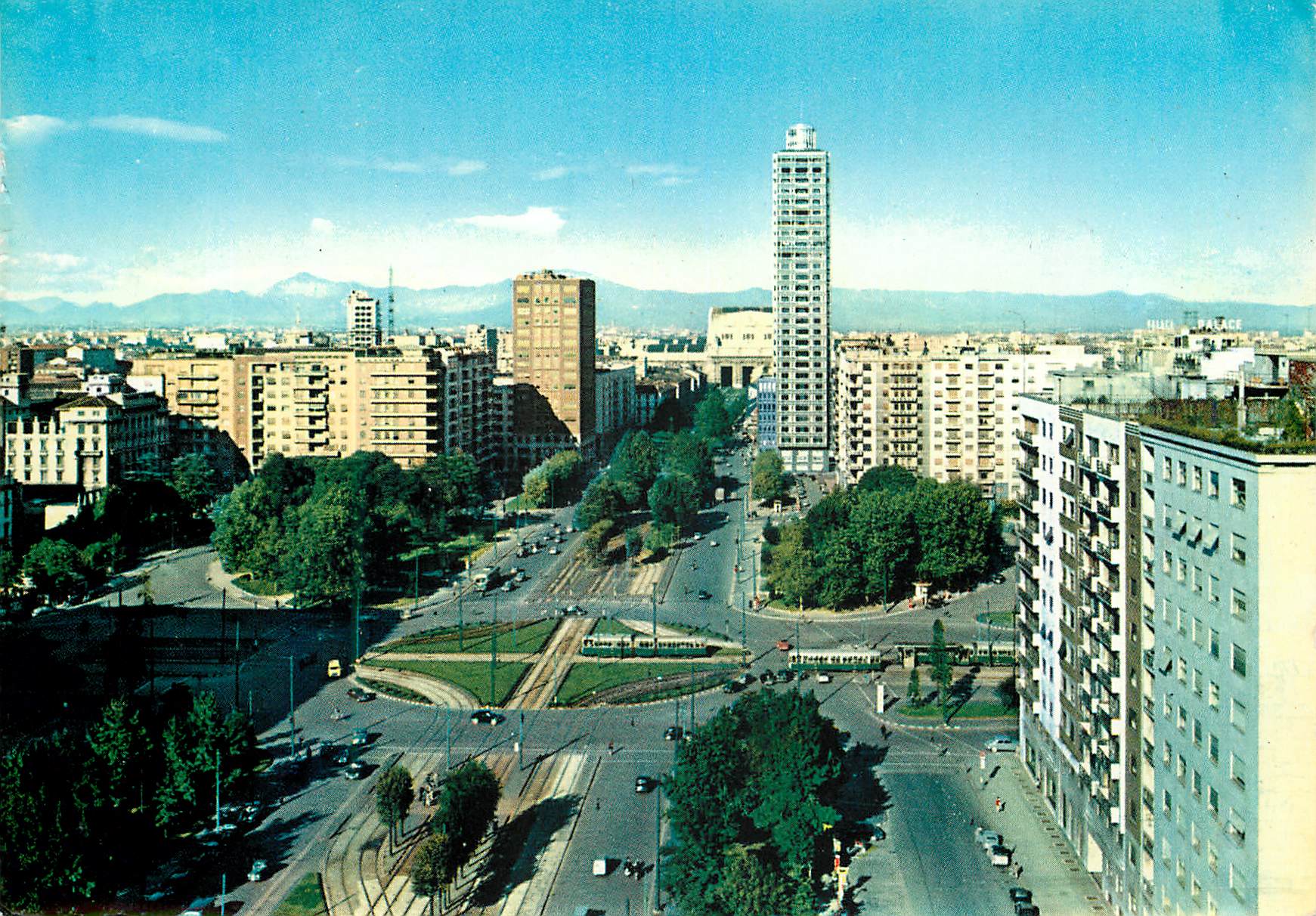CPM Milano Place de la Republique Panorama