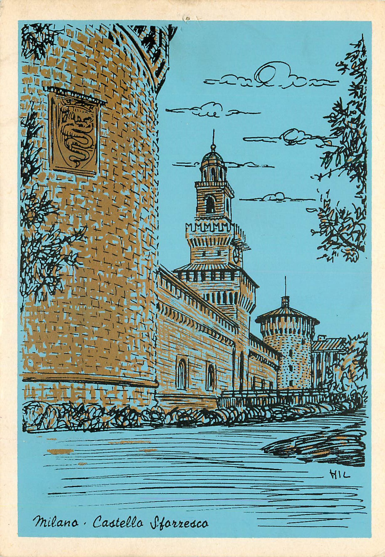 CPM Milano Le Chateau Sforzesco