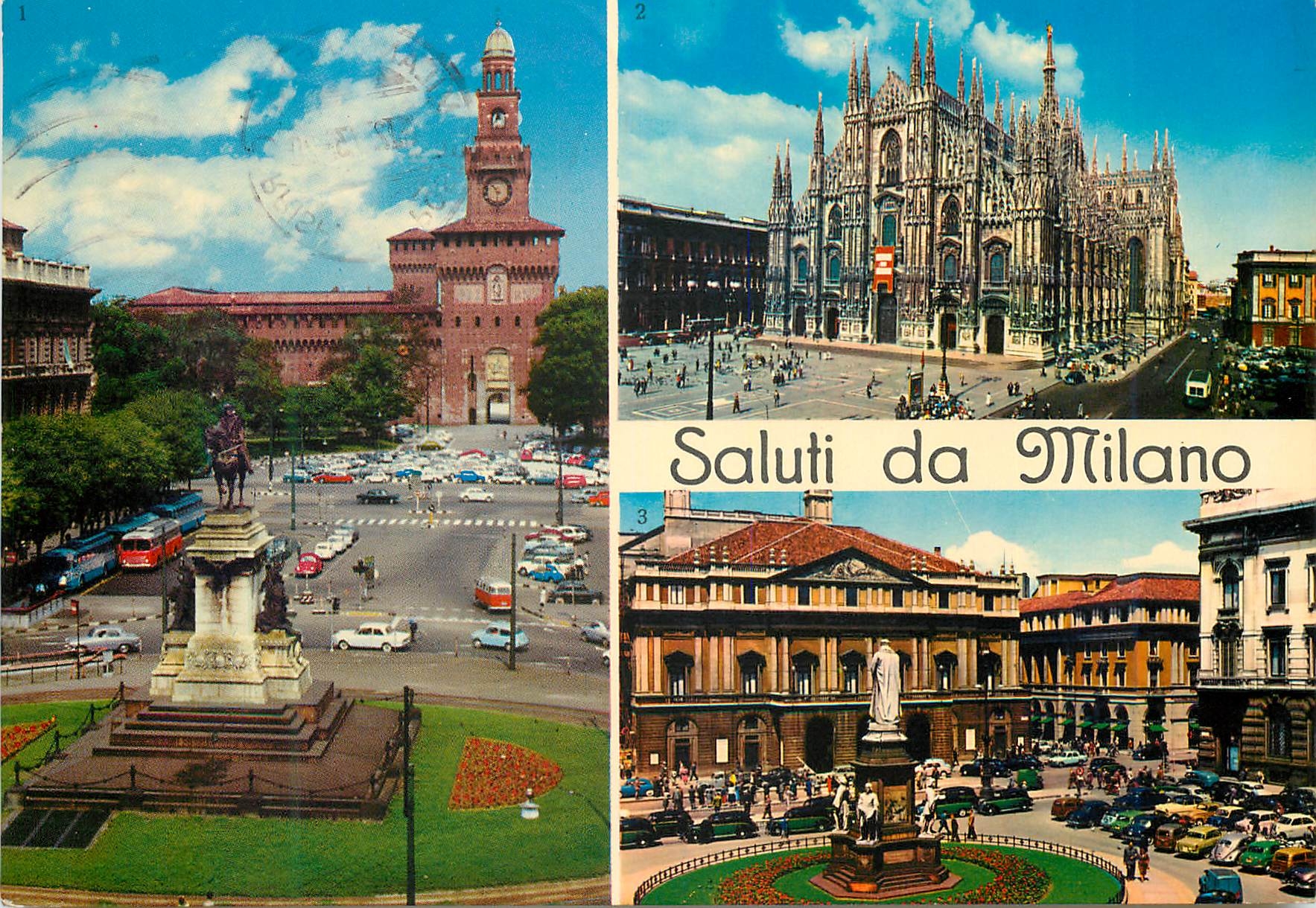 CPM Milano Monumento a G Garibaldi e Costello Sforzesco