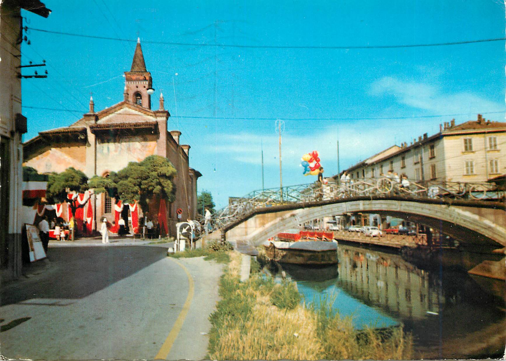 CPM Milano LA sagra di San Cristoforo sul naviglio