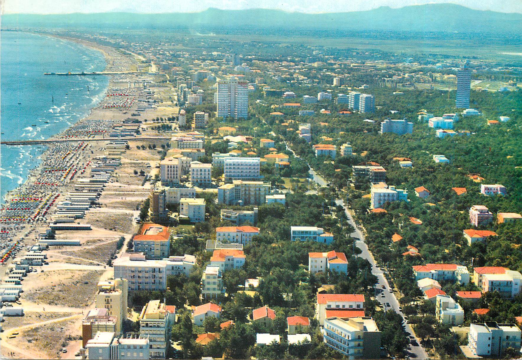 CPM Milano Marittima Panorama et Avenue 2 Juin