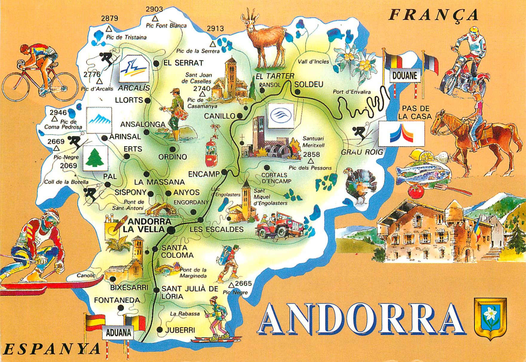 CPM Andorra La carte postale de l'amitie
