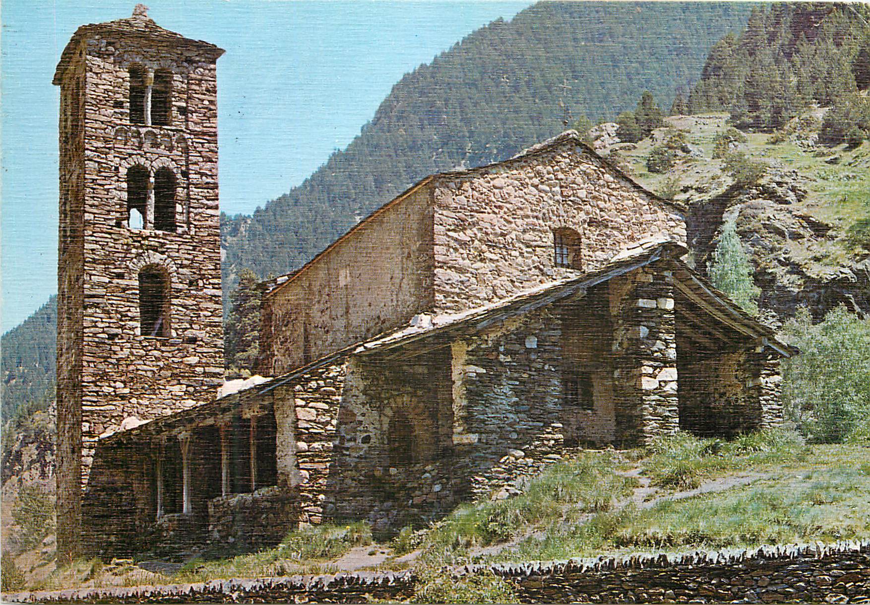CPM Andorra Valls d'Andorra Eglise Romane