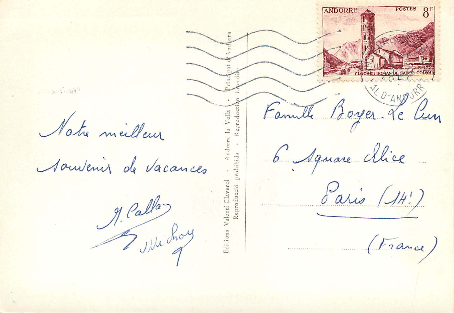 CPM Andorra Valls d'Andorra Radio Andorra — Rückseite