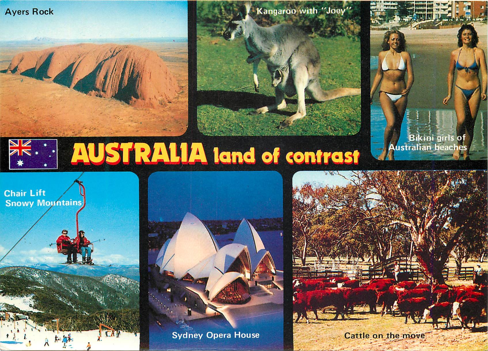 CPM Australia Land of contrast Bikini Kangourou Ski