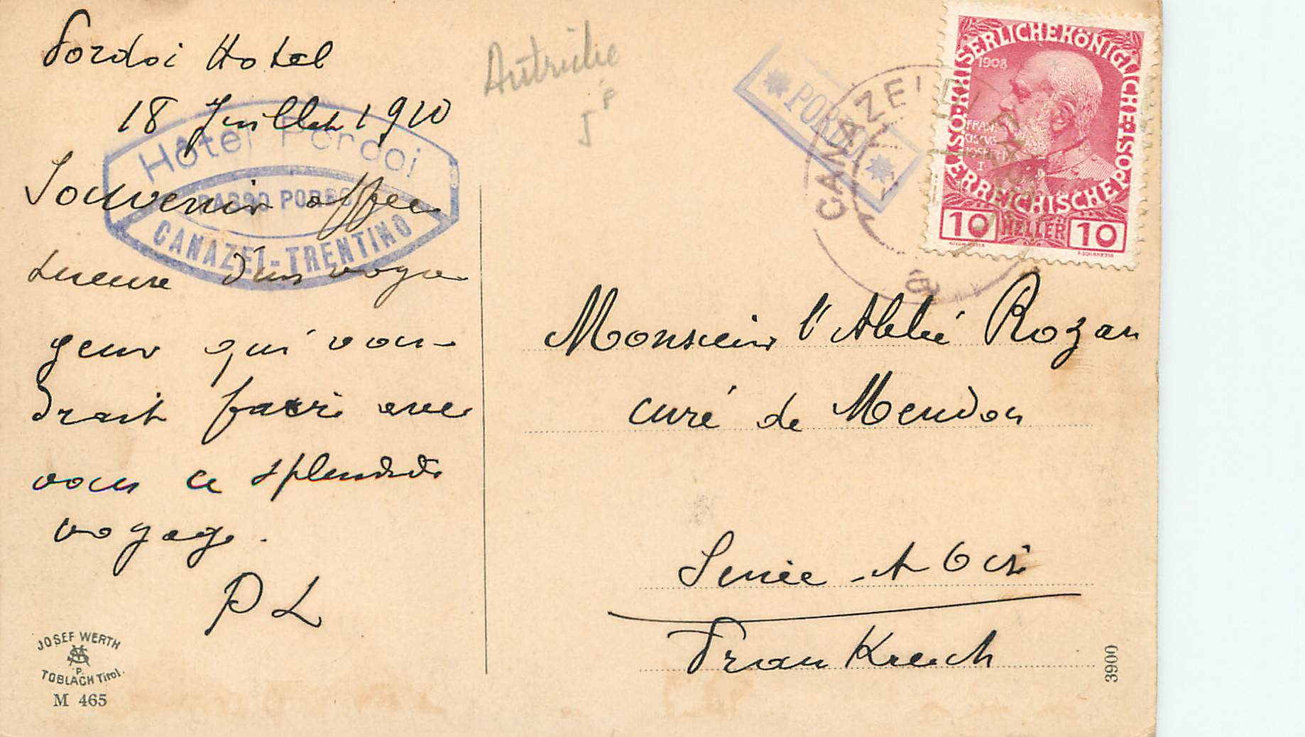 CPA Hotel Pardai — Rückseite