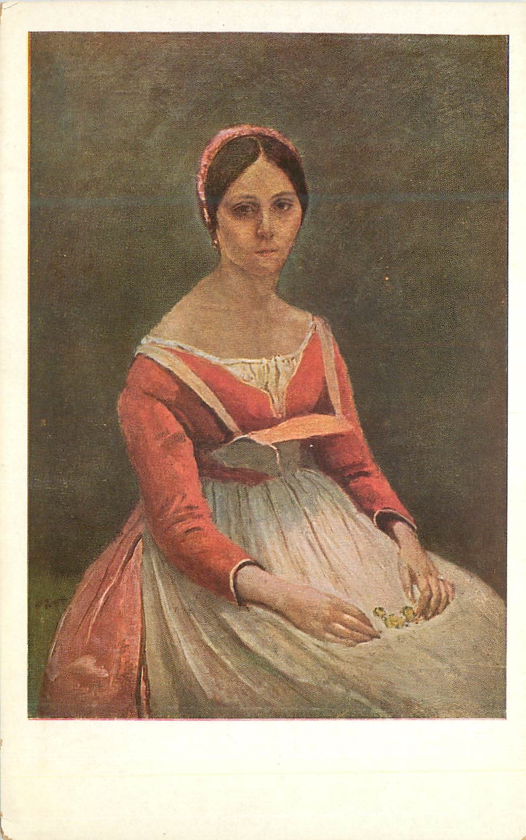 CPA Corot Junge Frau