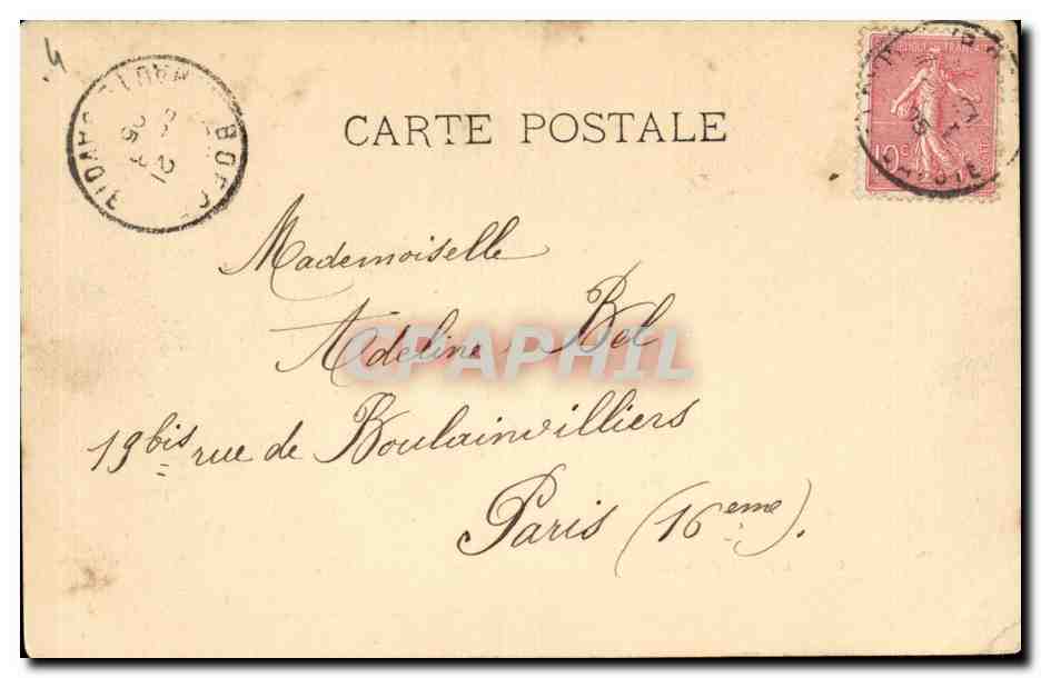 Fantaisie CPA Le fruit defendu Cher peti cousin (enfants peche) — Rückseite