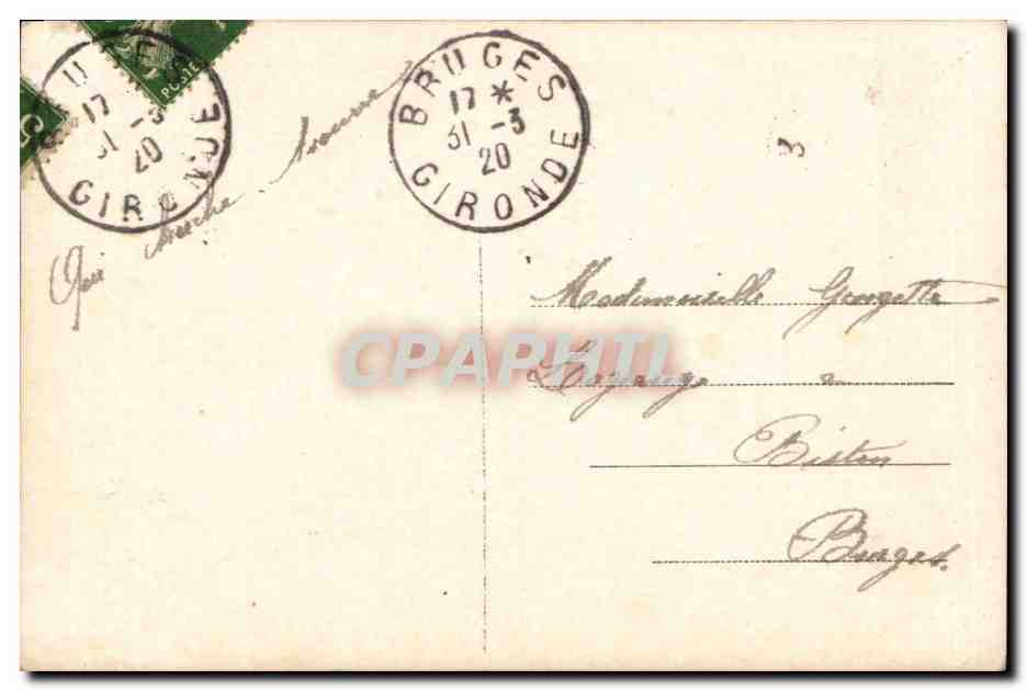 Fantaisie CPA 1er avril poisson Voeux Paques Easter — Rückseite