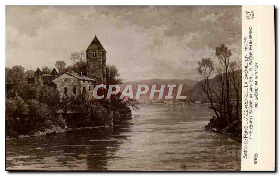 Fantaisie CPA SAlon de Paris J Claverie La Saone en hiver