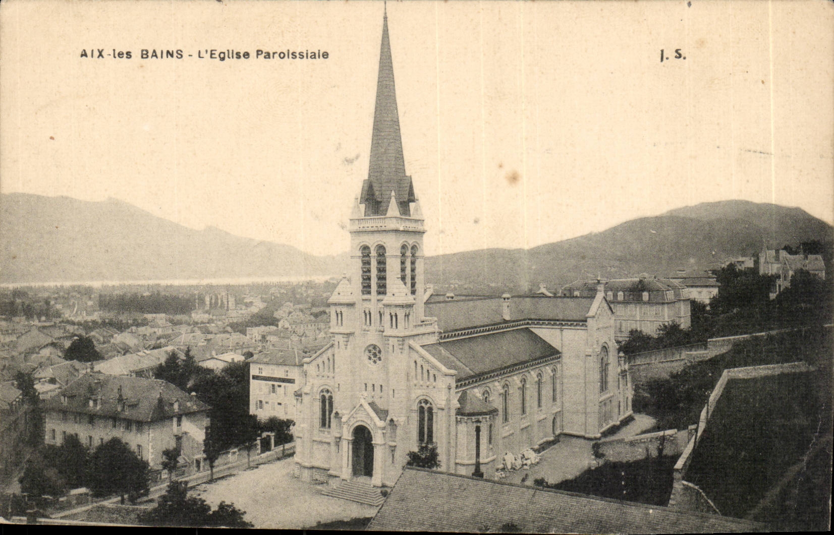 Aix les Bains CPA L'eglise paroissiale