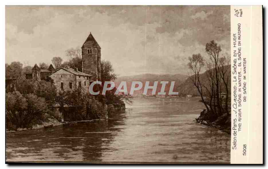 La Saône en hiver — Salon de Paris, AIN — n° 5008