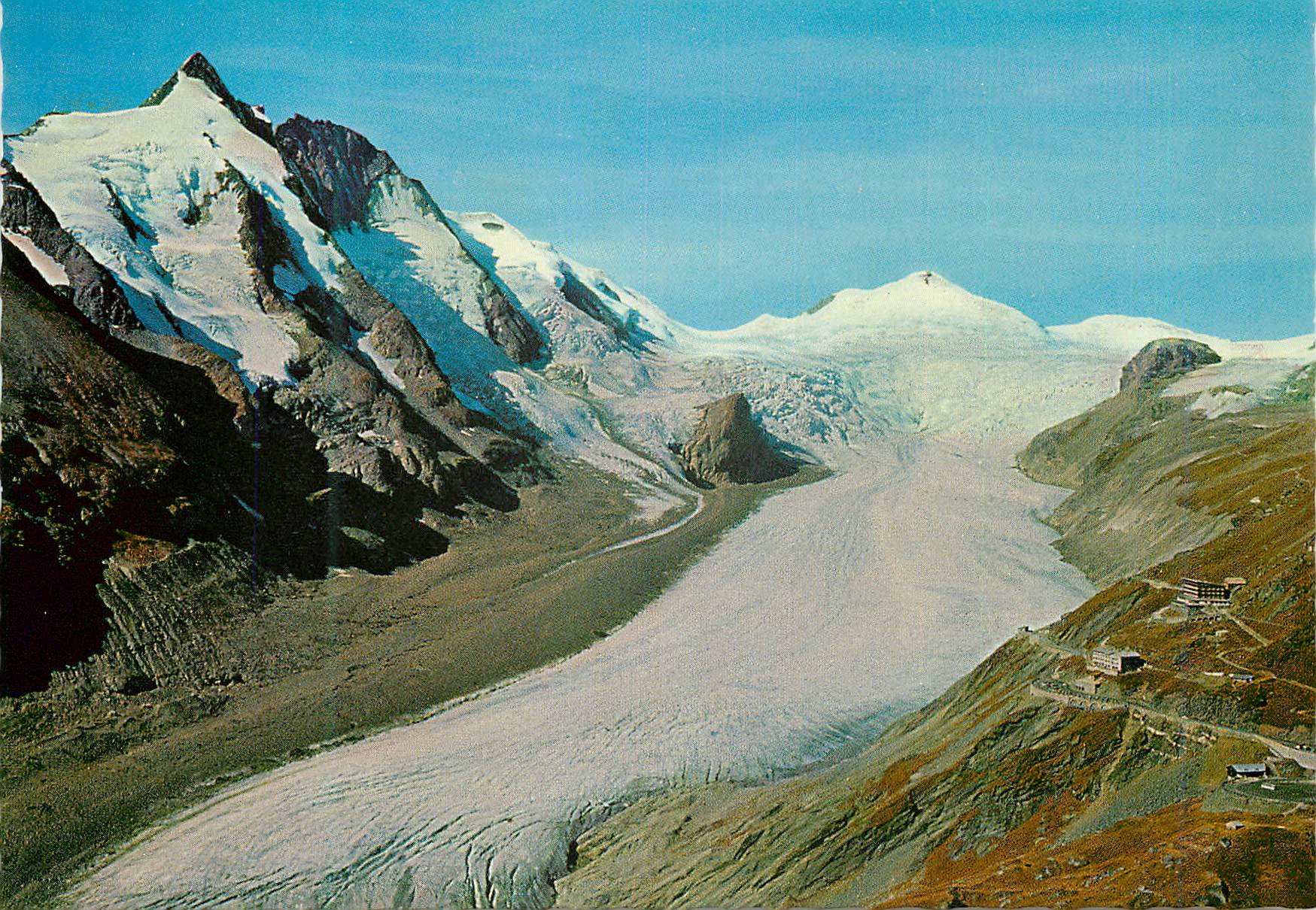 CPM Grobglockner 3788 m mit jahannisberg 3467 m pasterzengletscherund franz josephs hohe 2362 m