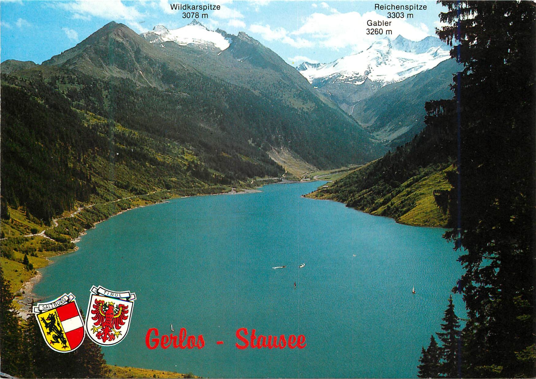CPM Gerlos stausee mit wildgerlostal wildkarspitze 3078 m gabler 3260 m und reichenspitze 3303