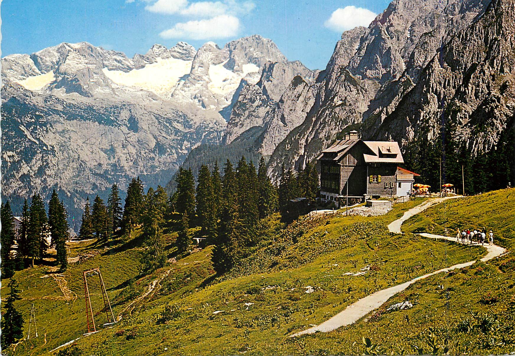 CPM Malerisches salzkammergut gablonzer hutte 1550 m mit hoh dachstein 3004 m