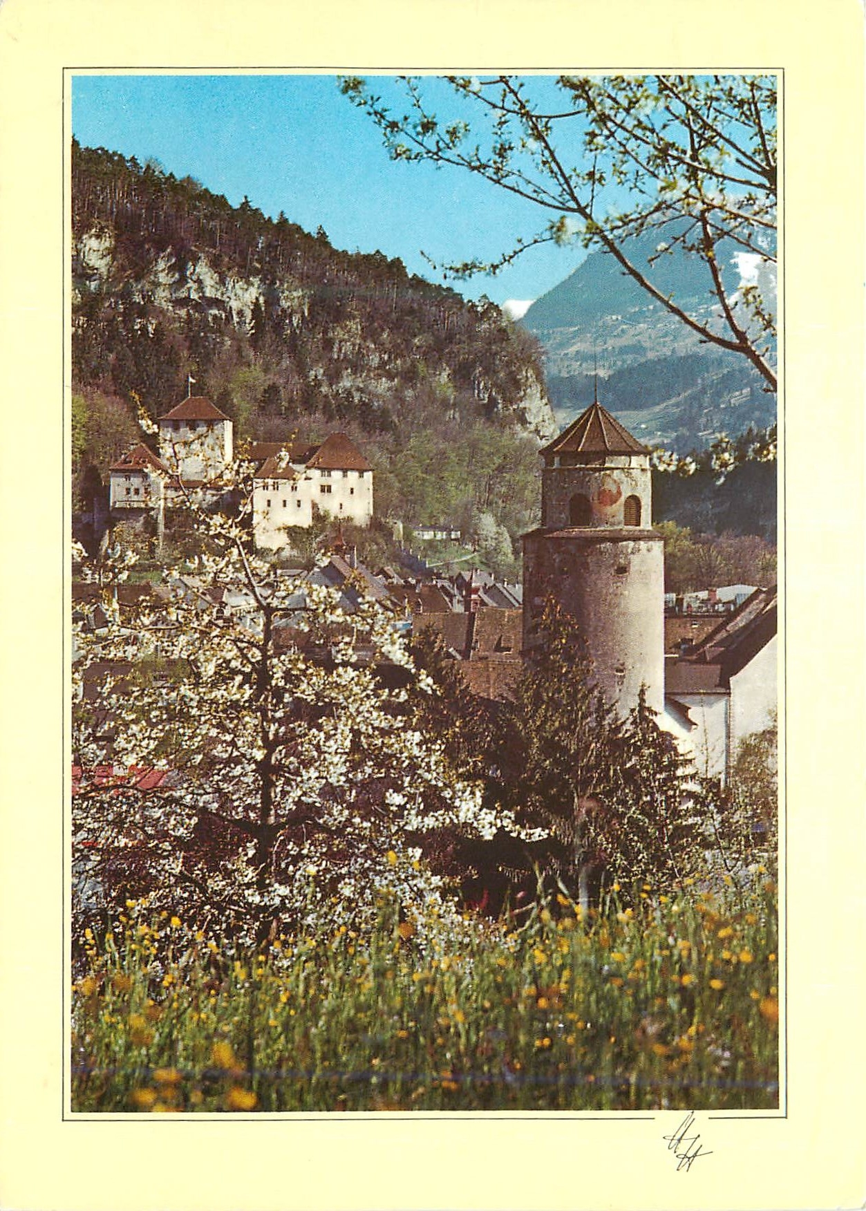 CPM Osterreish von vorarlberg montfortstadt feldkirch schattenburg und katzenturm