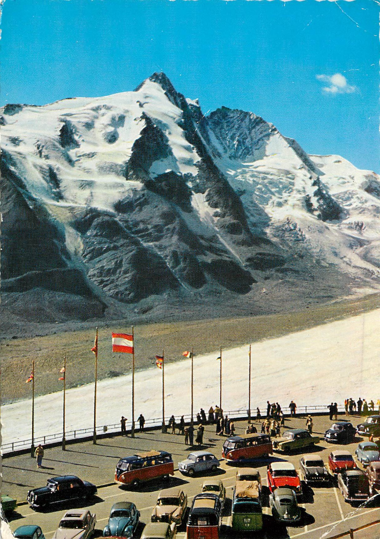 CPM Parkplatz freiwandeck 2368 m mit grabglockner 3798 m ende der glocknerstrabe