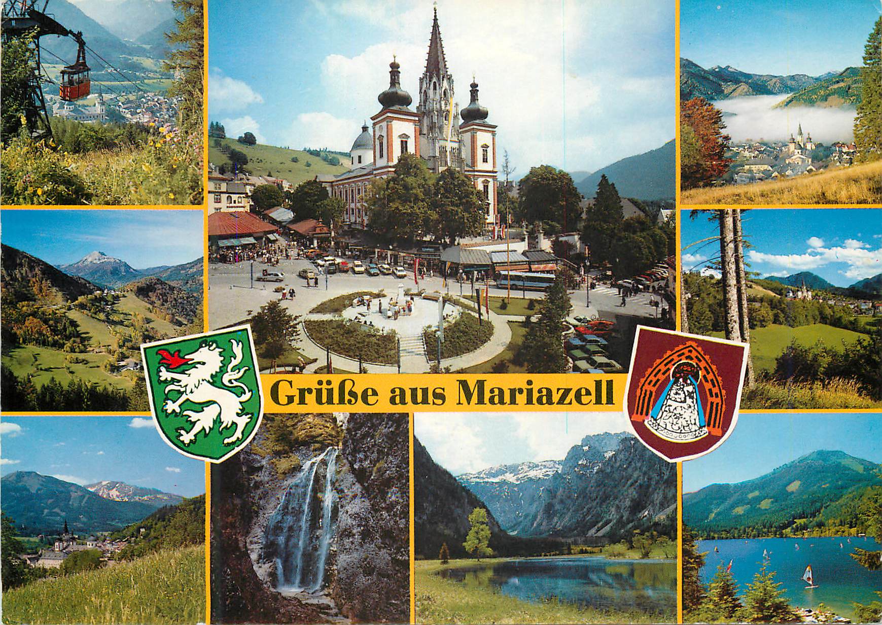 CPM Mariazell steiermark osterreich basilika und neuer hauptplatz