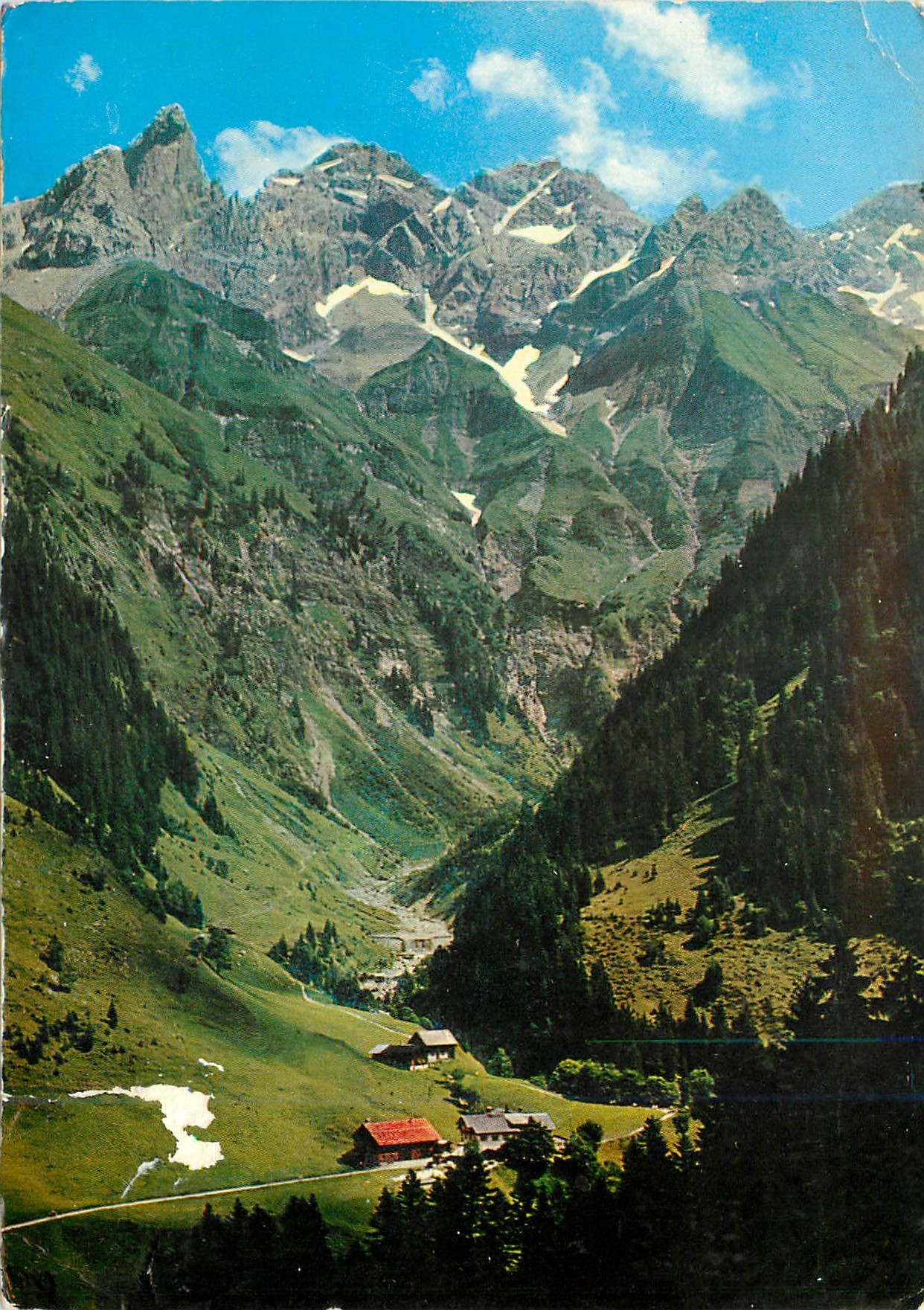 CPM Einodsbach mit trettachspitze 2595 m madelegabel 2646 m hochfrotispitze und berge der guten hoffnung