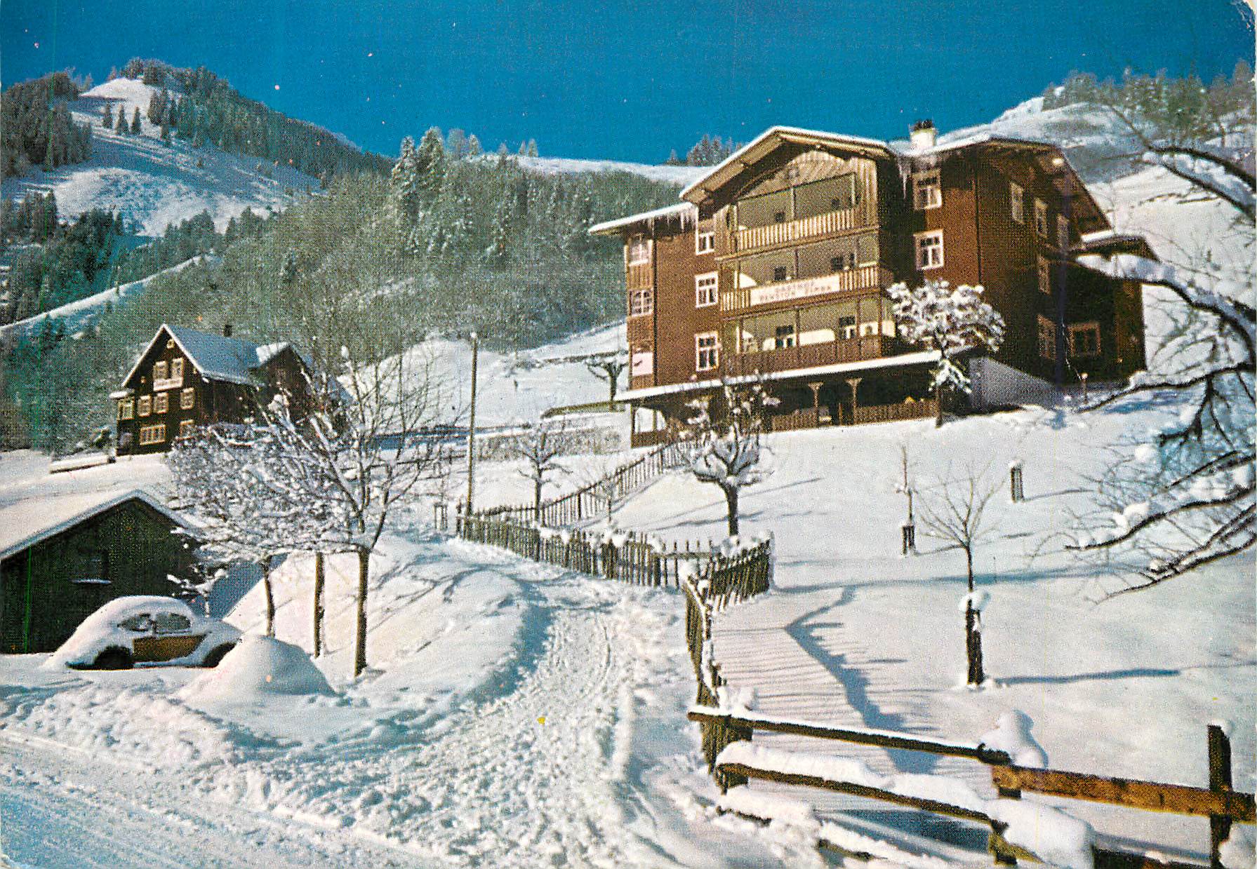 CPM Gasthof pension zimba brand vorarlberg gegen das skigebtet niggenkopt