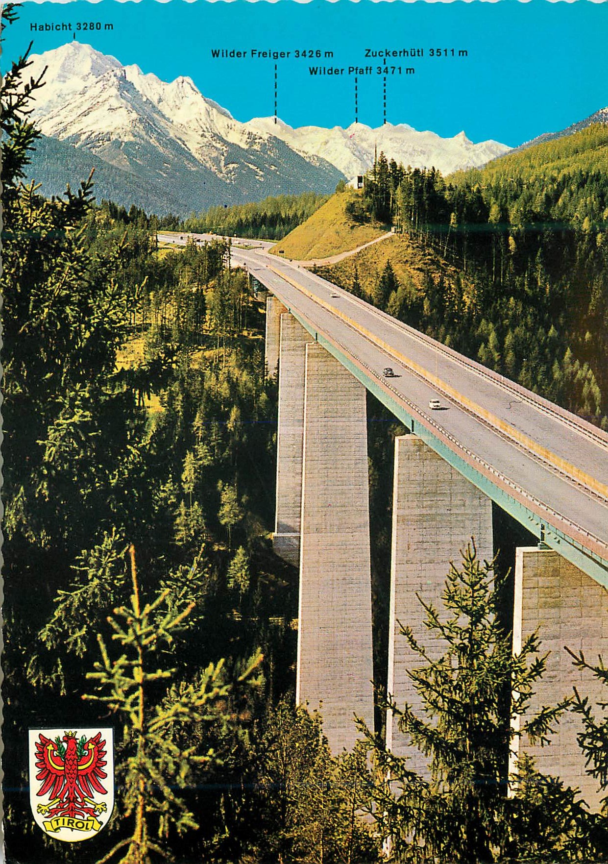CPM Pont europe (austostrade de brenner) pres d'innsbruck long du pont 820 m