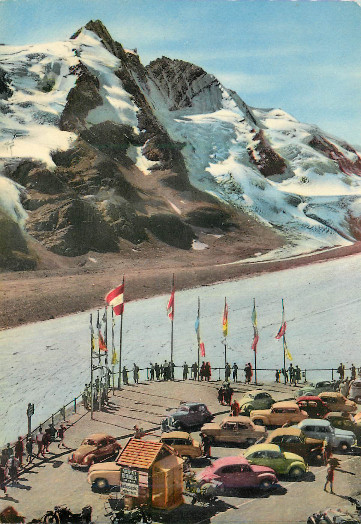 CPM Grossglockner hochalpenstrasse parkpleiz freiwandeck mit grobglockner 3798 m