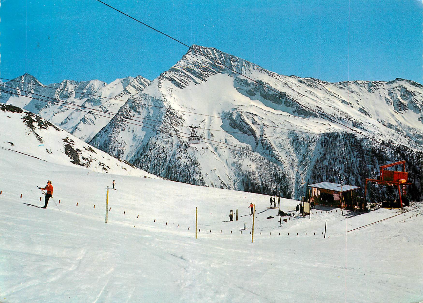 CPM Wintersportplatz mallnitz karrten ebenegg lift und ankogelbehn gegen maresenspitz 2815 m