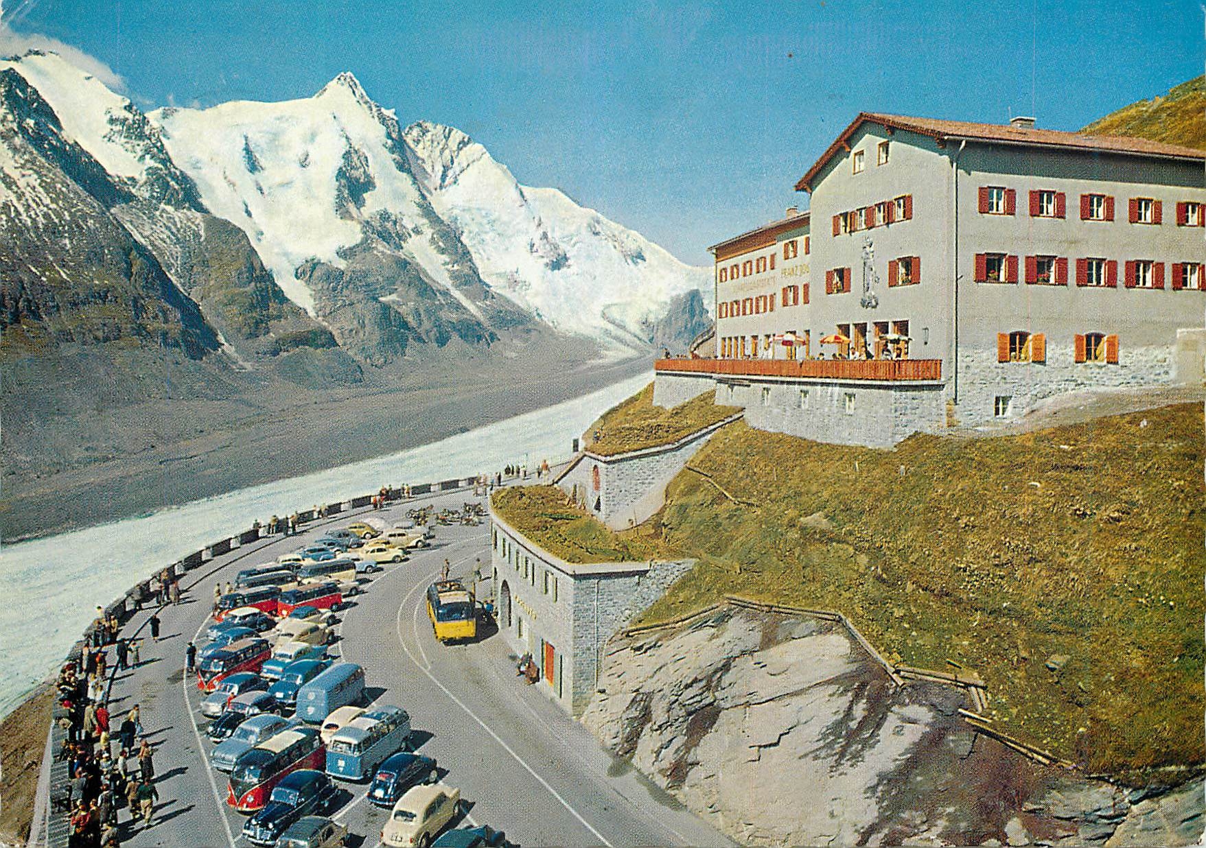 CPM Parkplatz franz josephs hohe 2362 m mit schnellgastsfatte und grobglockner 3798 m