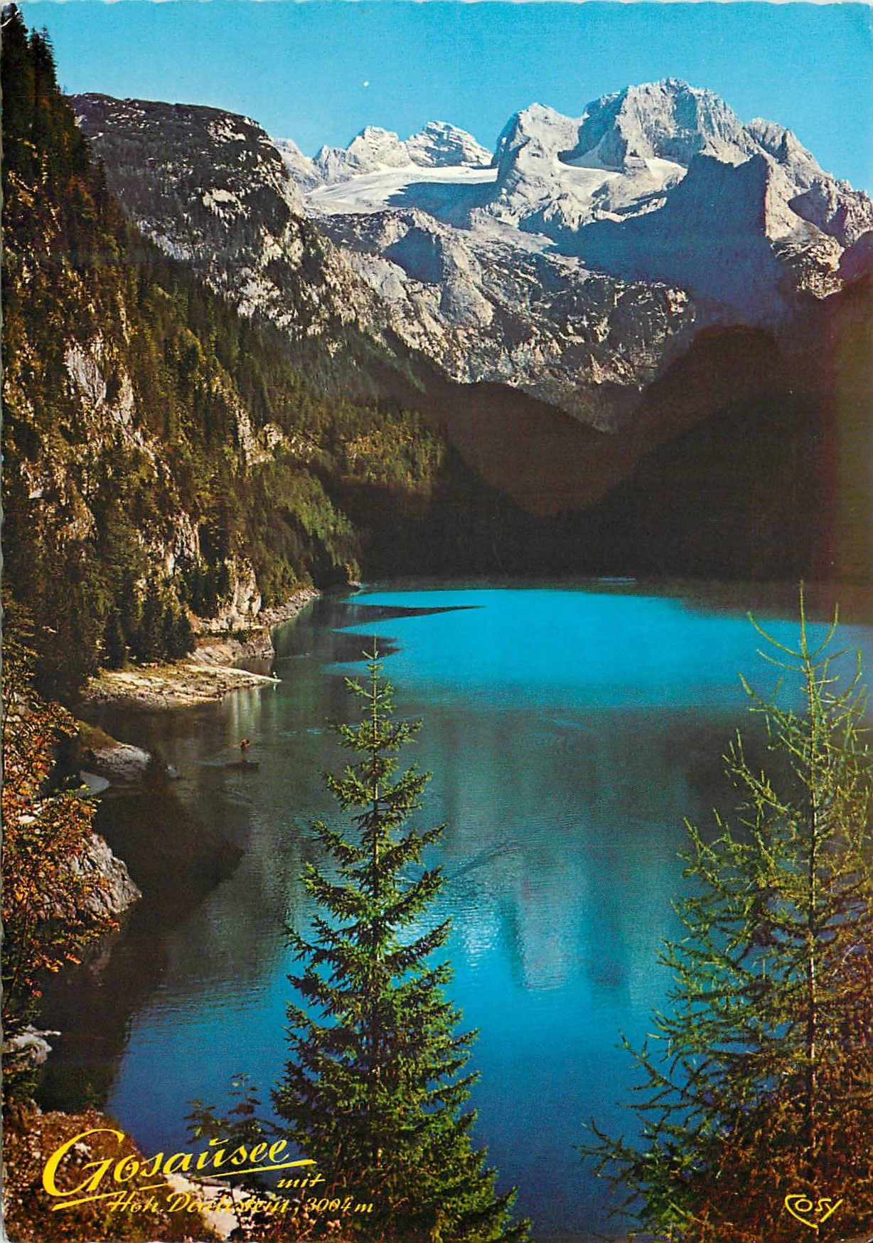 Gosausee mit Hohen Dörfler 3084 m — Gosausee, Autriche — éditeur COSY, n° de série non visible