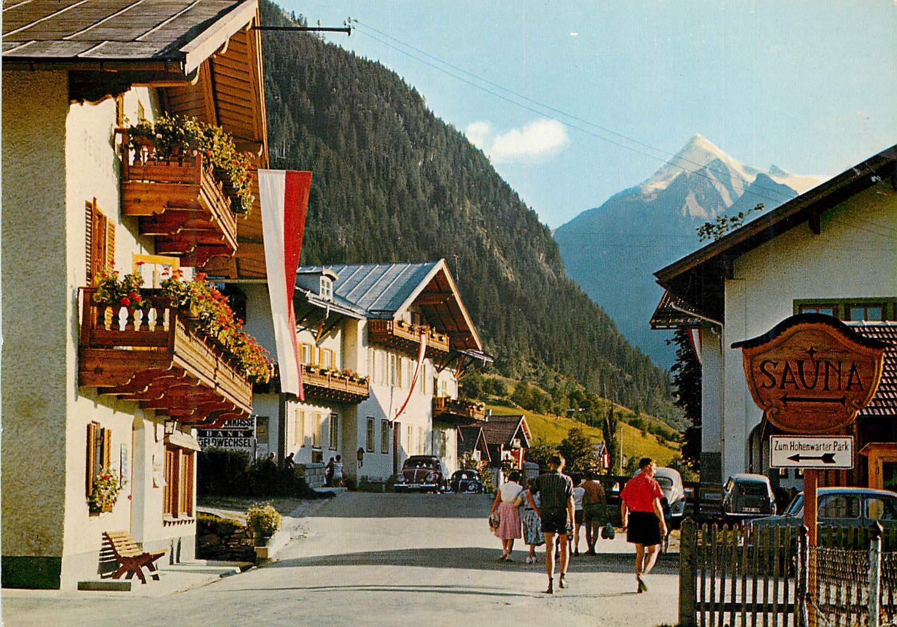 CPM Osterreich erholungsort kaprun 786 m gegen des kitzsteinhorn 3204 m land salzburg
