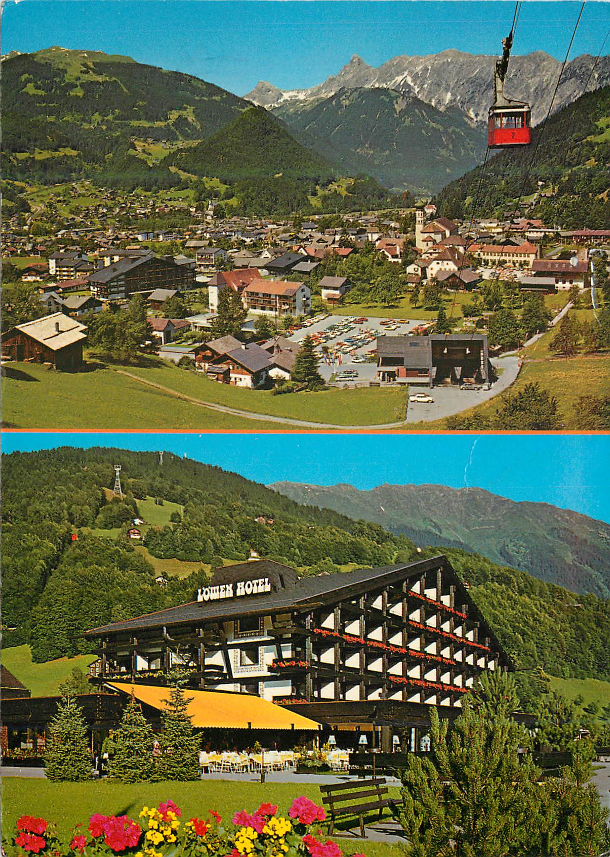 CPM Osterreich schruns 700 m mit hochjochbahn 700 2300 m blick auf zimba und golmer joch