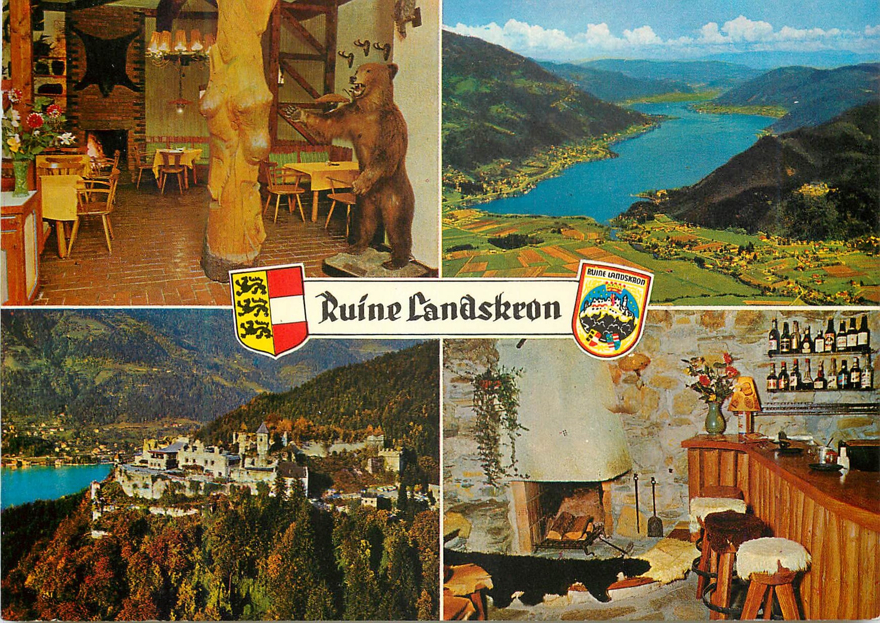 CPM Osterreich ruine landskron barenstuberl ossiachersee burgruine landskron mit annenheim burgbar karnten
