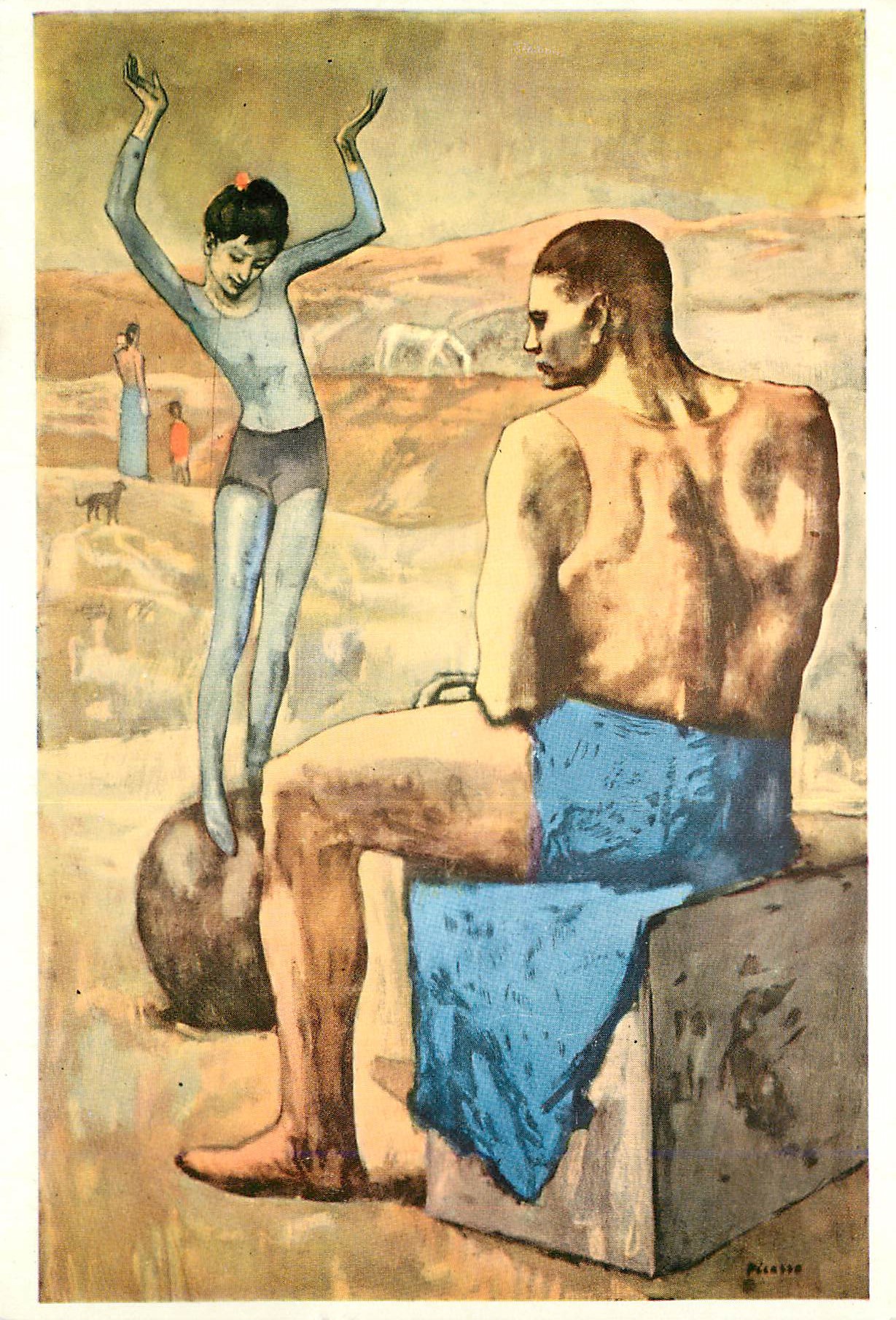 CPM Picasso la jeune fille sur la boule young girl on a ball die jungfrau auf der kugel