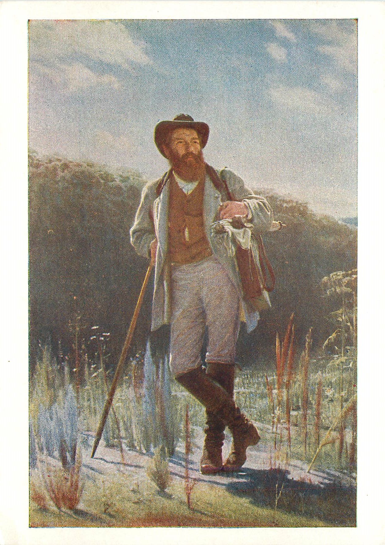 CPM I N Kramskoj (1837 1887) portrait du peintre I L chichkine (1832 1898) 1873 galerie nationale