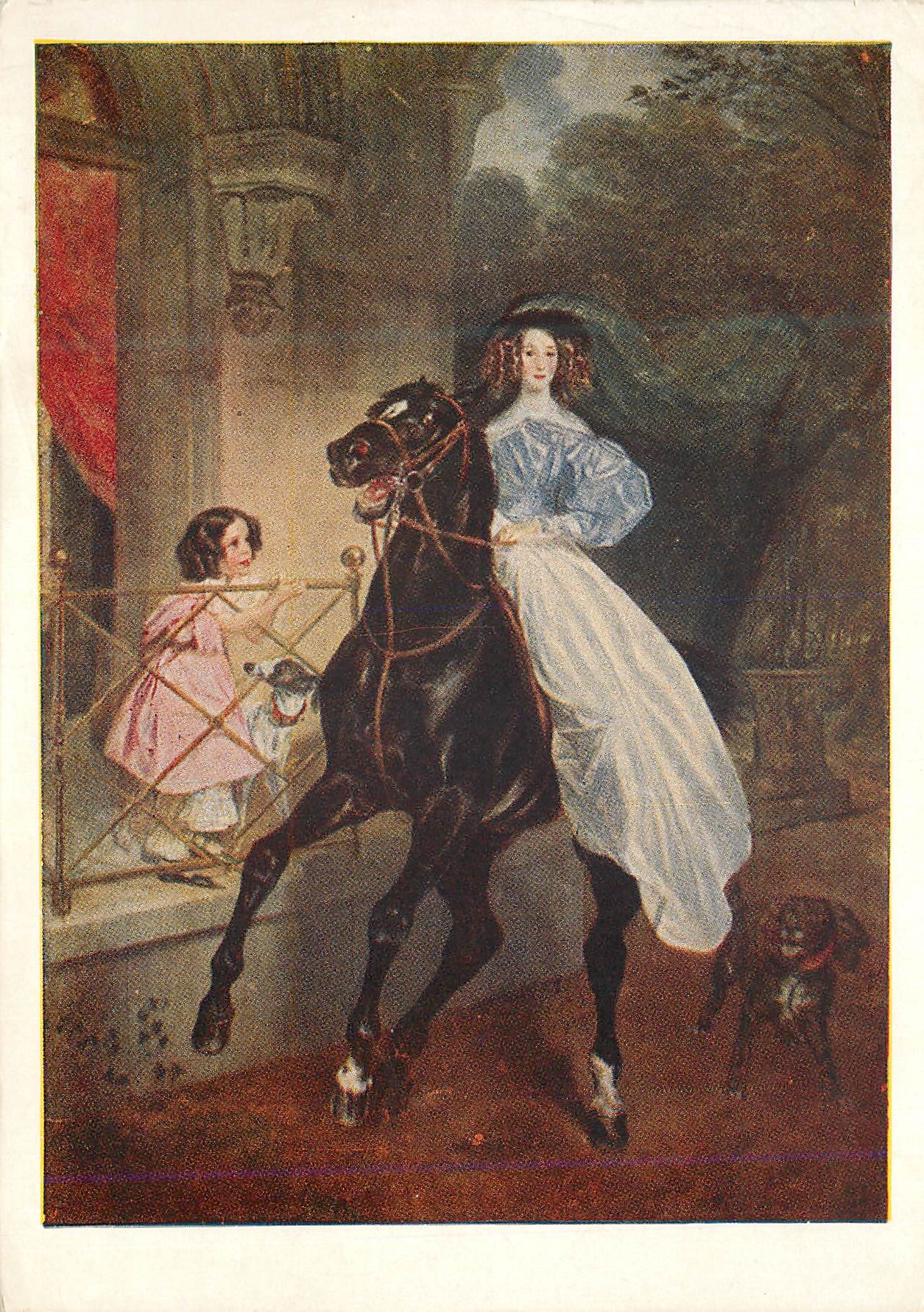 CPM K P Brullov (1799 1852) l'amazone 1832 galerie nationale tretiakov