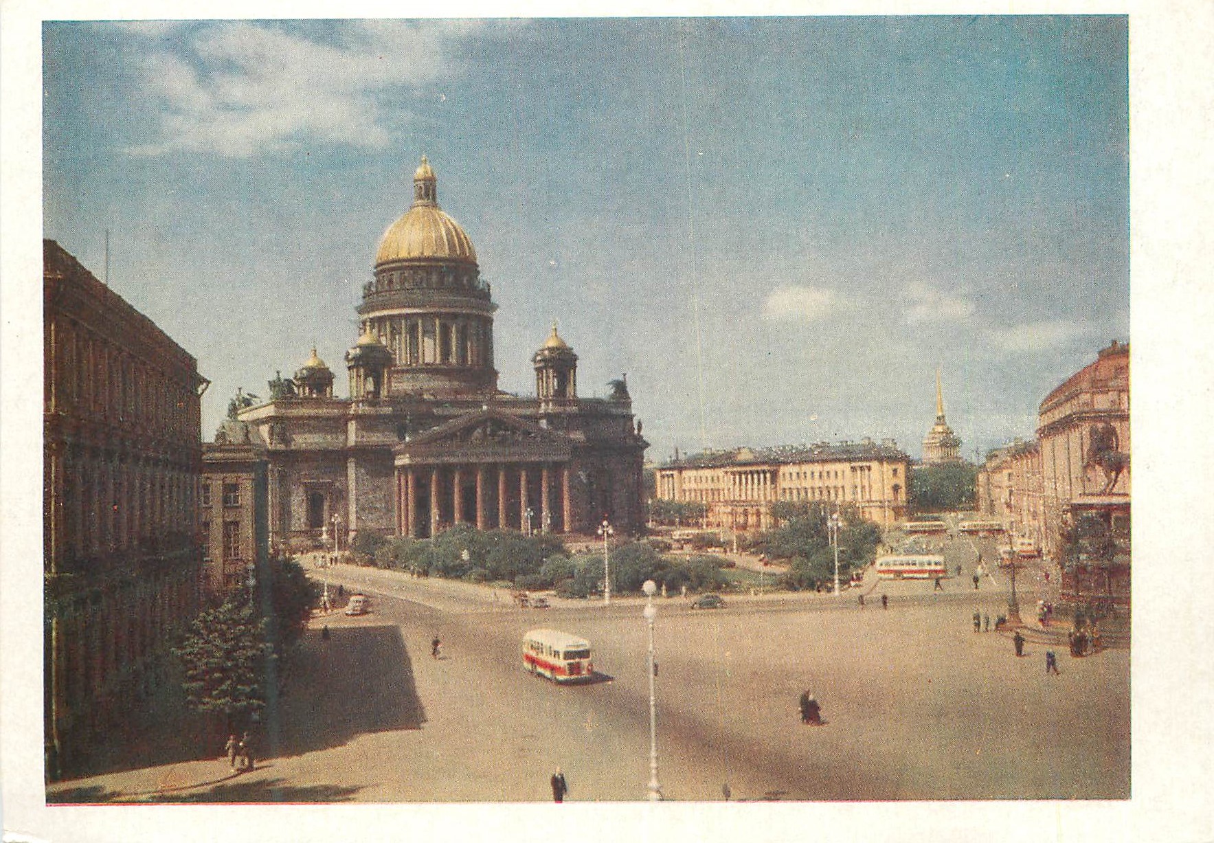 CPM U R S S leningrad place de la cathedrale saint isaac