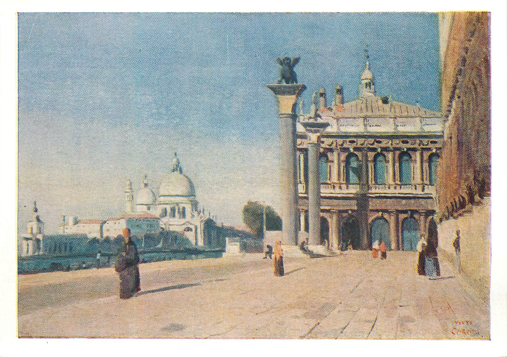 CPM Jean Baptiste Camille Corot (1796-1875) Le matin a Venise Toile huile