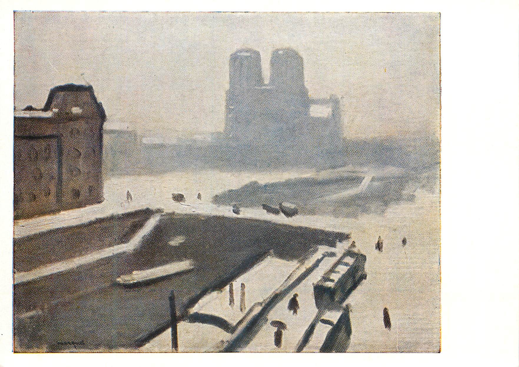 CPM Albert Marquet (1875-1947) Notre-Dame de Paris en hiver