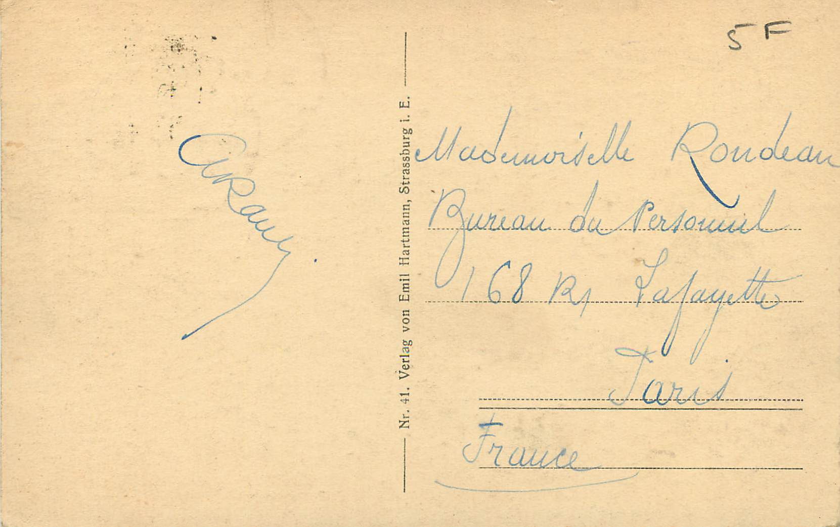 CPA Saarbrucken Partie am Winterberg — Rückseite