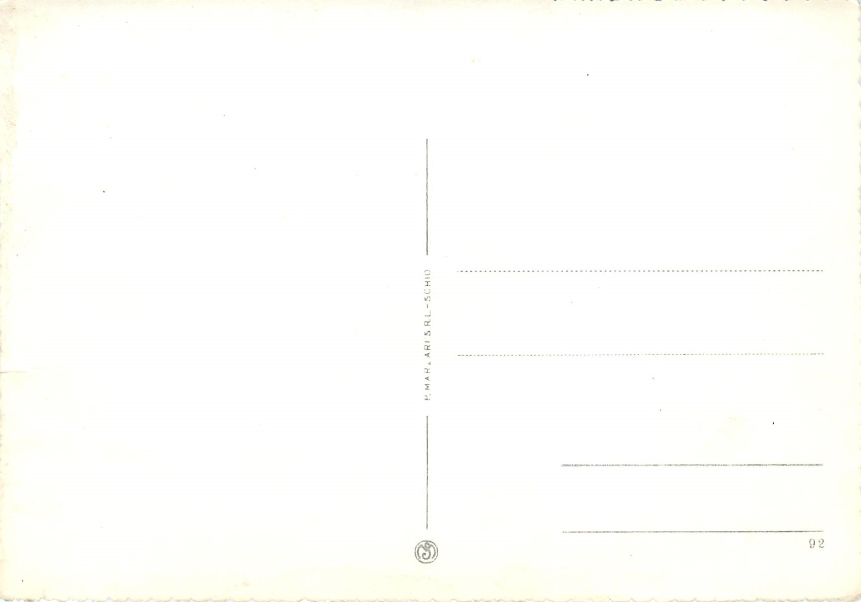 Salutati da San Marino — vue panoramique et monuments — éditeur E. Mapari Srl - Schio — Verso