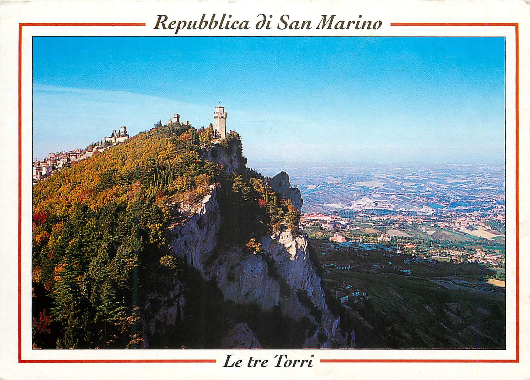 Les trois tours — San Marino — Éditeur: EC INTERNATIONAL SOUVENIR S.A.
