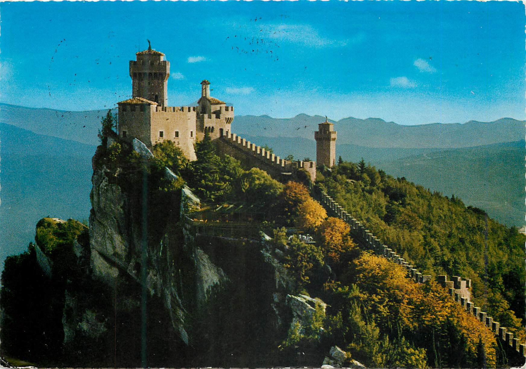 Castello di San Marino — Seconda Torre e panorama — DA FOTOCOLOR KODAK EKTACHROME