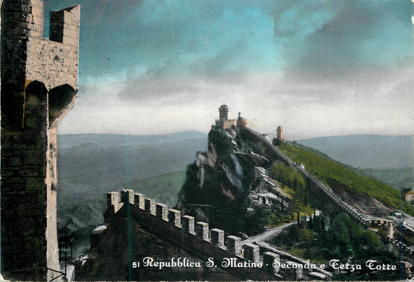 Château de San Marino — Deuxième et Troisième Tour — Éditeur Angeli, Terni
