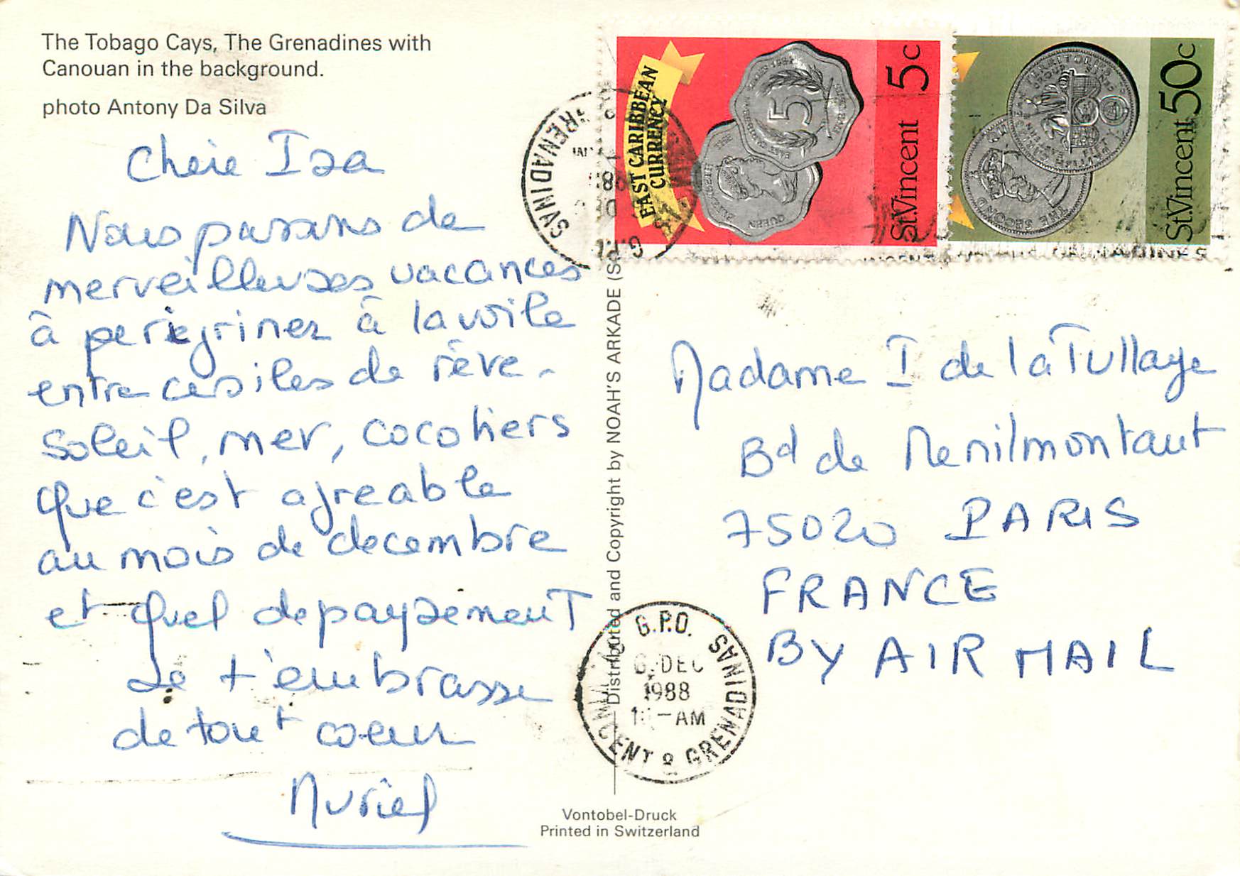 CPM Saint Vincent & The Grenadines — Rückseite