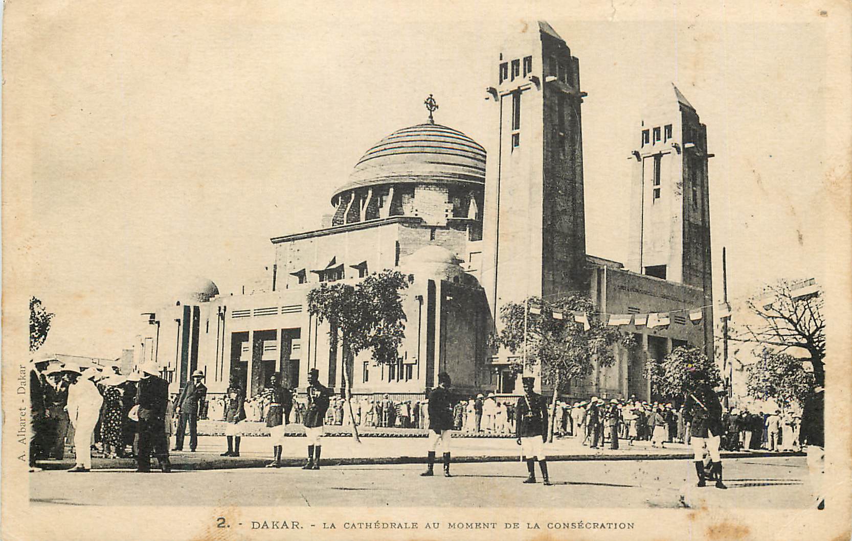 CPA Senegal Dakar La Cathedrale au moment de la consecration