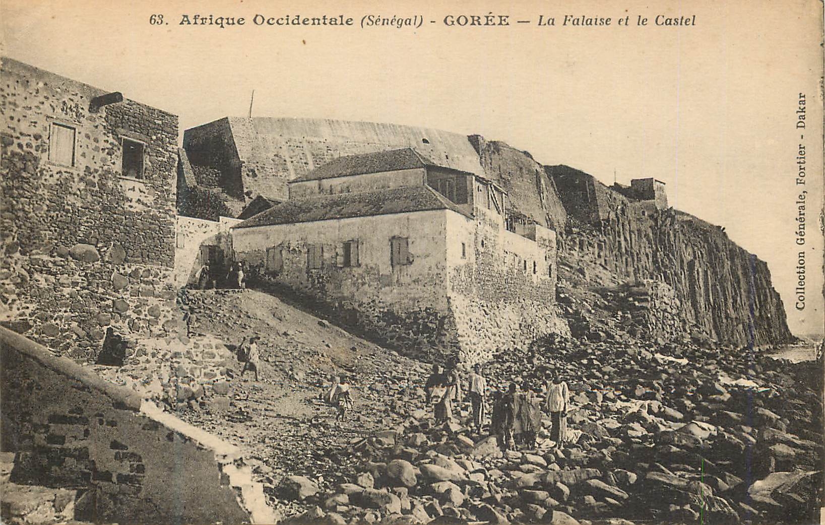CPA Senegal Goree La Falaise et le Castel