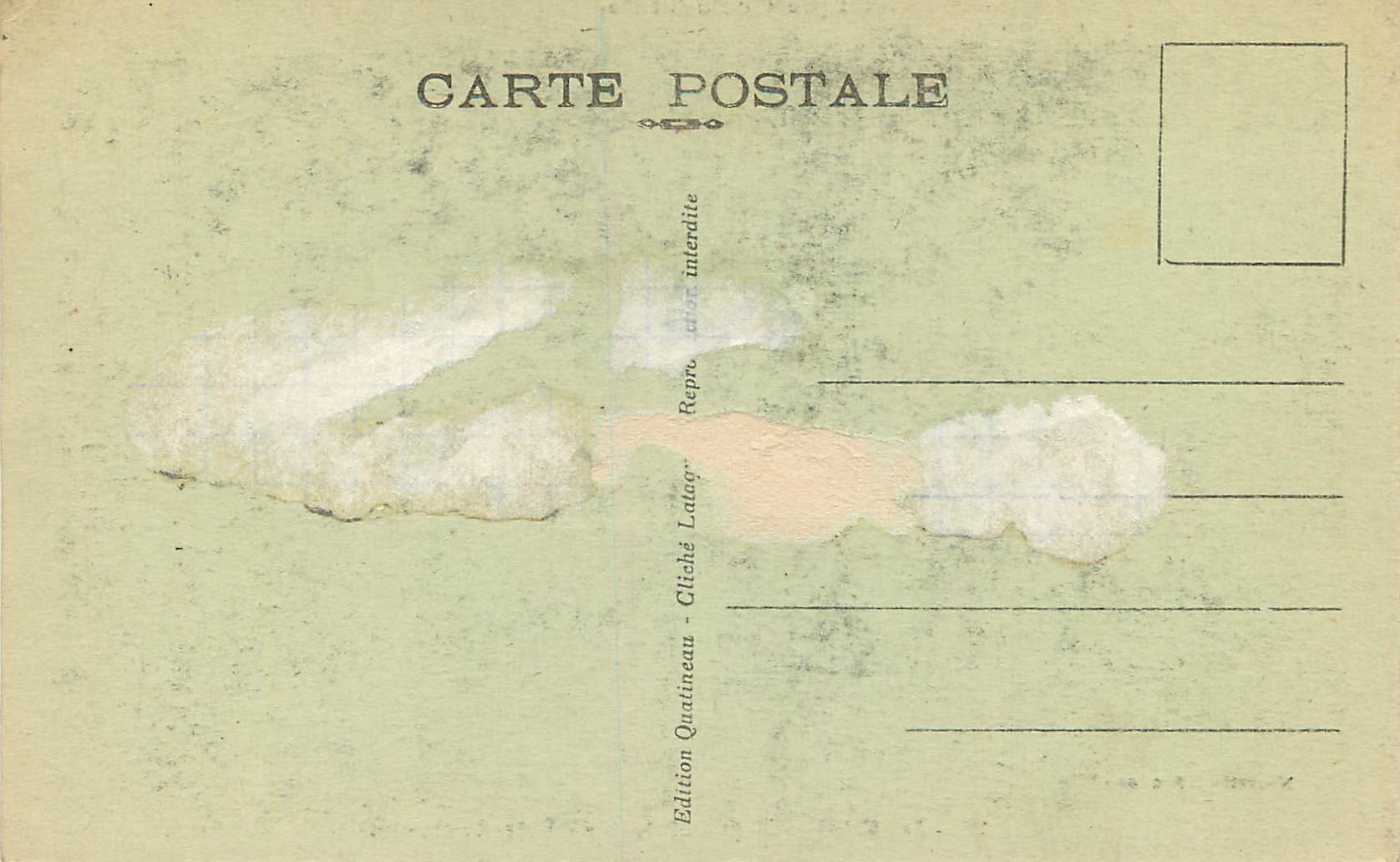CPA Senegal Les Falaises de l'Ile de Goree — Rückseite