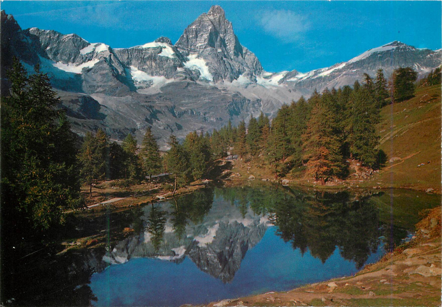 CPM Breuil-Cervinia Vallee d'Aosta Le Lac Bleu et Mt Cervin